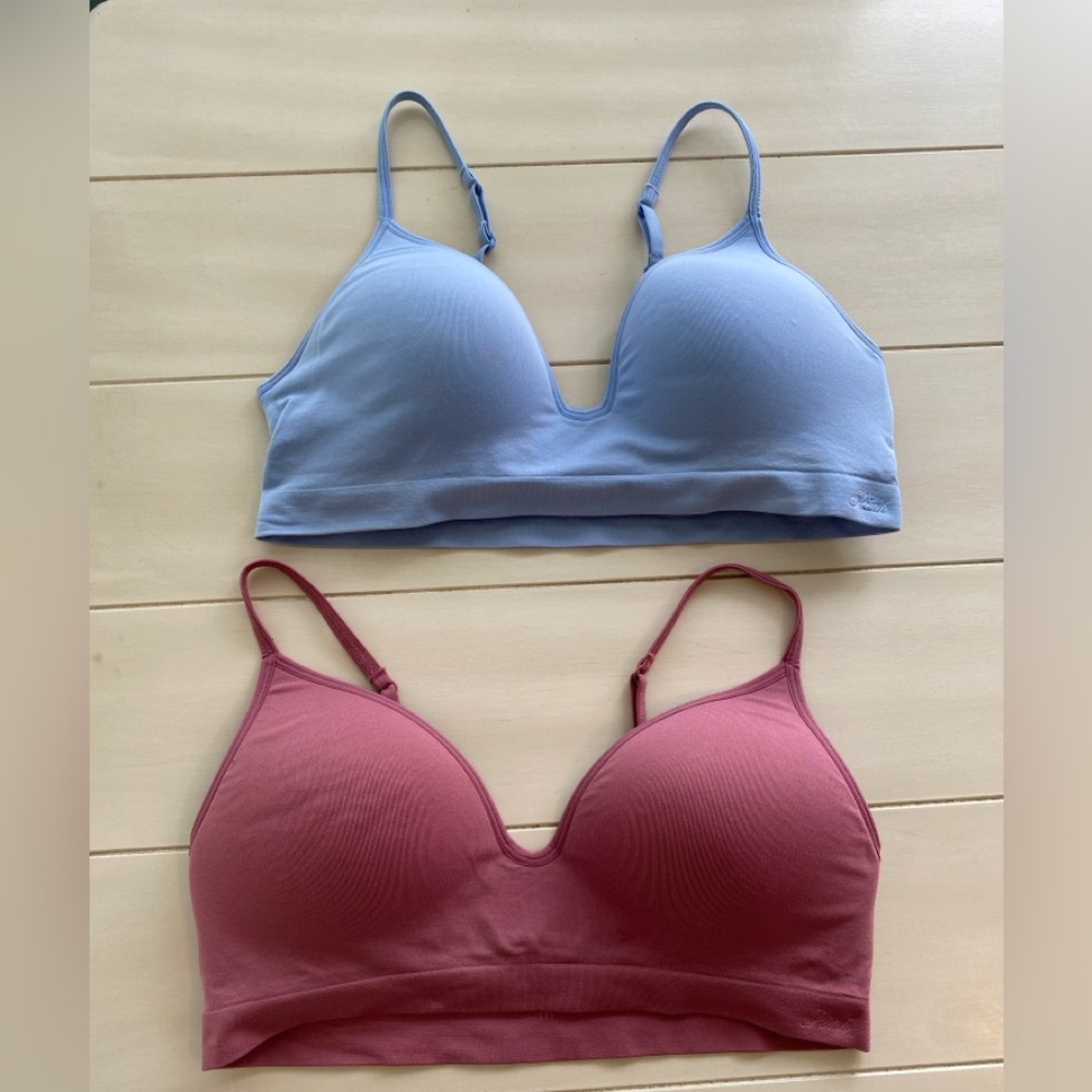 Pink Victoria's Secret  Blue and Mauve Bras
